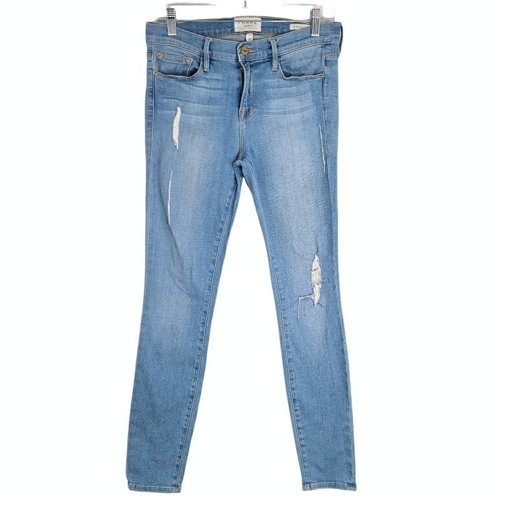 Frame Denim Distressed Le Skinny de Jeanne Jeans size 29